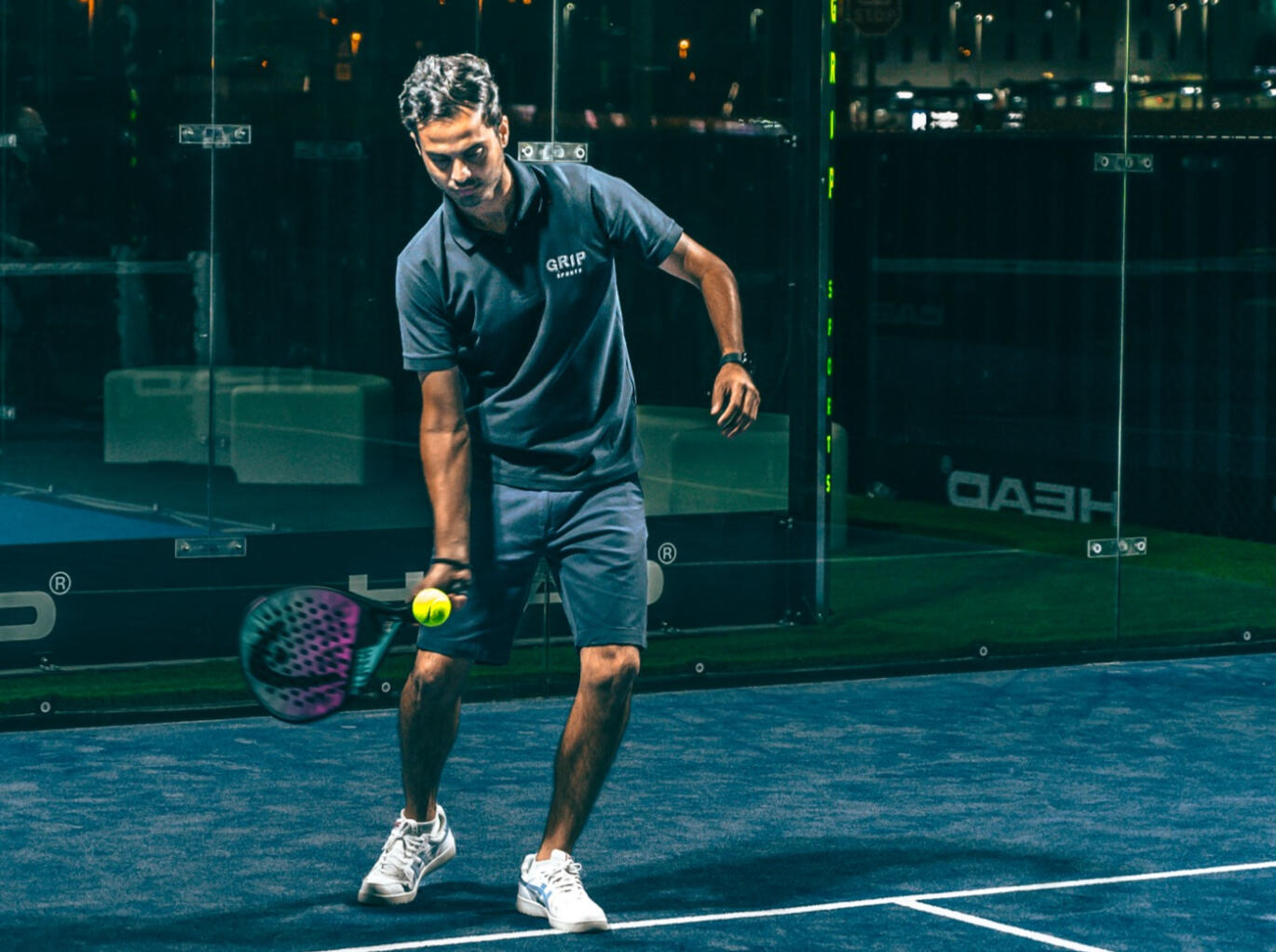 Person playing Padel